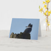 Kingfisher - Frameable Art Kaart (Gele Bloem)