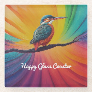 Kingfisher Happy Glazen Onderzetter