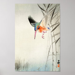 Kingfisher Hunting - Ohara Koson -  art 8 Poster