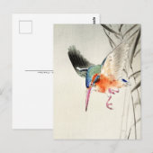 Kingfisher Hunting (vergrote) - Ohara Koson - Briefkaart (Voorkant / Achterkant)