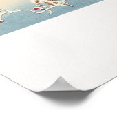 Kingfisher in de sneeuw poster (Hoek)