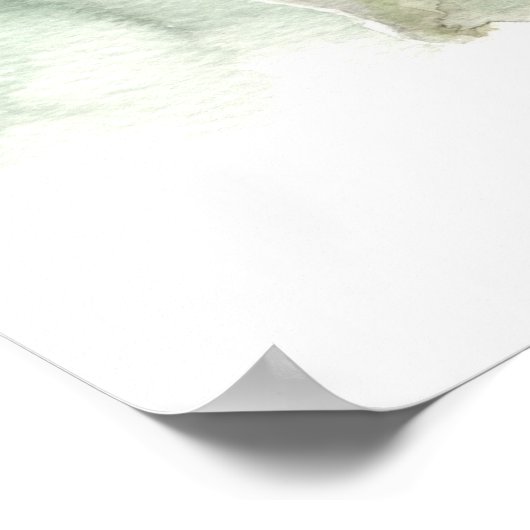 Kingfisher in waterverf poster (Hoek)