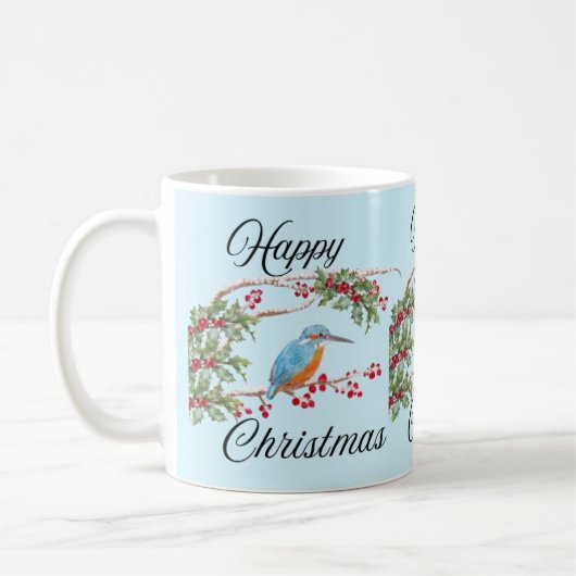 Kingfisher Kerstmis Koffiemok (Links)