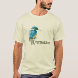 Kingfisher King Twitcher Birdwatcher mannen T-shir T-shirt