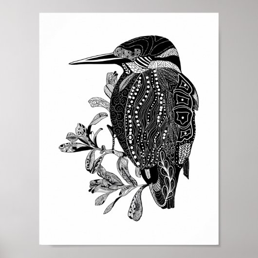 Kingfisher Kookaburra Australische vogel Poster (Voorkant)