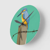 Kingfisher Kotare NZ vogel Ronde Klok (Hoek)