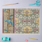 Kingfisher, libellen, en bloeiende spitsen tissuepapier (Craft)