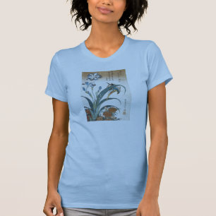 Kingfisher met Irises, Hokusai, 1834 T-shirt