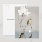 Kingfisher met Lotus Flower door Ohara Koson Briefkaart (Voorkant / Achterkant)