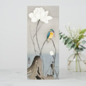 Kingfisher met Lotus Flower - Ohara Koson - Card (Staand voorkant)