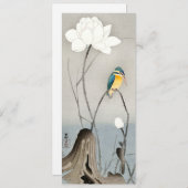 Kingfisher met Lotus Flower - Ohara Koson - Card (Voorkant / Achterkant)