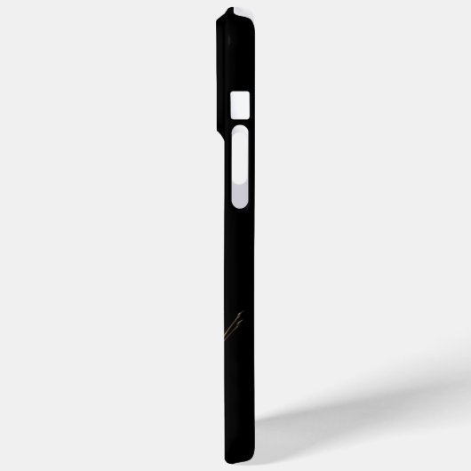 KINGFISHER MONOGRAM, elektrisch blauw, zwart Case-Mate iPhone Case (Achterkant / Links)