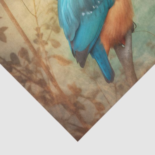 KINGFISHER mooi decoupage papier (Detail)