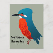 Kingfisher-ontwerp Briefkaart (Voorkant)