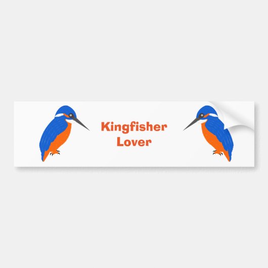 Kingfisher-ontwerp Bumpersticker (Voorkant)