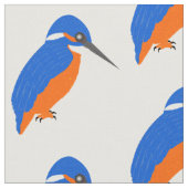 Kingfisher-ontwerp Stof (Close Up)