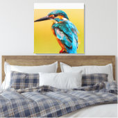 Kingfisher op Dawn Canvas Print (Insitu (Slaapkamer))