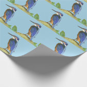 Kingfisher-opvulpapier Cadeaupapier (Hoek)