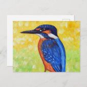 Kingfisher Painting Briefkaart (Voorkant / Achterkant)