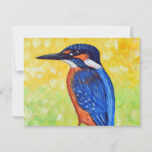 Kingfisher Painting Briefkaart
