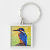 Kingfisher Painting Sleutelhanger (Voorkant)