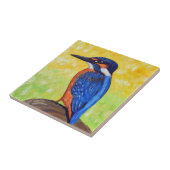 Kingfisher Painting Tegeltje (Zijkant)