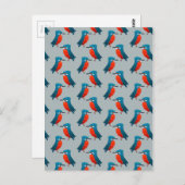 KIngfisher Pattern Briefkaart (Voorkant / Achterkant)