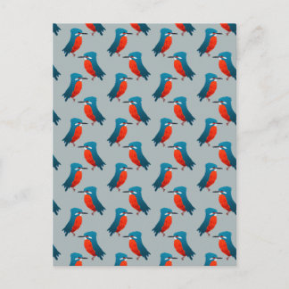 KIngfisher Pattern Briefkaart
