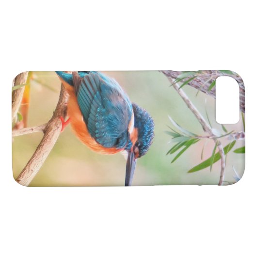 Kingfisher Perched op Branch Case-Mate iPhone Case (Achterkant (Horizontaal))