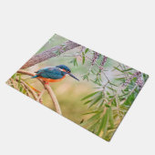 Kingfisher Perched op Branch Deurmat (Schuin)