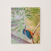 Kingfisher Perched op Branch Legpuzzel (Verticaal)