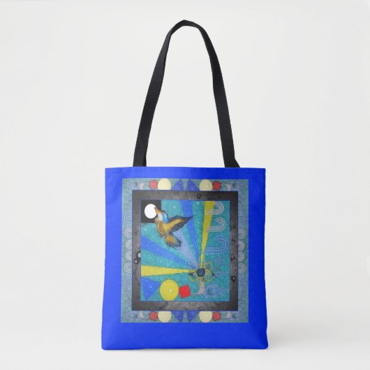 Kingfisher Poem Tote Bag (Voorkant)