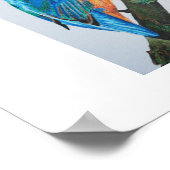 Kingfisher Print - kies uw papier en lijst! (Hoek)