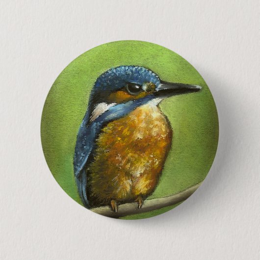 Kingfisher Ronde Button 5,7 Cm (Voorkant)