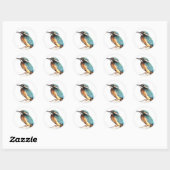 "Kingfisher" Ronde Sticker (Vel)