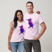 Kingfisher Smart Violet: Elegantie met hoog contra T-shirt (Unisex)