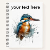 Kingfisher Splash, op maat Notitieboek (Voorkant)