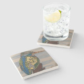 Kingfisher Stoneware Onderzetter (Zijkant)