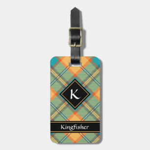 Kingfisher Tartan Bagagelabel