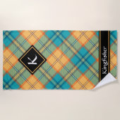 Kingfisher Tartan Beach Towel Strandlaken (Voorkant)