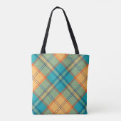 Kingfisher Tartan Canvas tas (Achterkant)