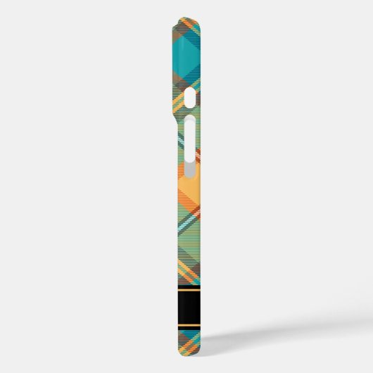 Kingfisher Tartan Case-Mate iPhone Case (Achterkant / Links)