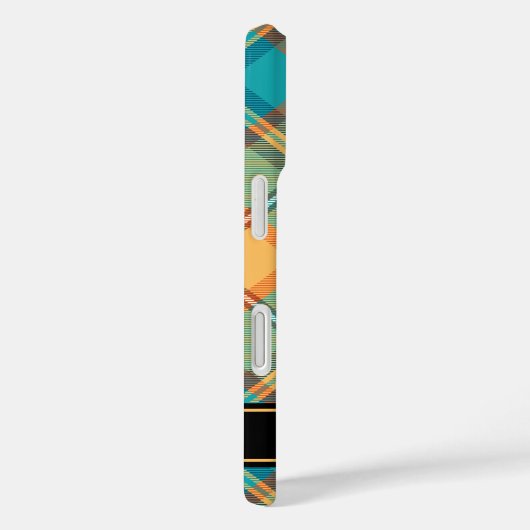 Kingfisher Tartan Case-Mate iPhone Case (Achterkant / Rechts)