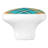 Kingfisher Tartan Ceramic Knob Keramische Knop (Zijkant)