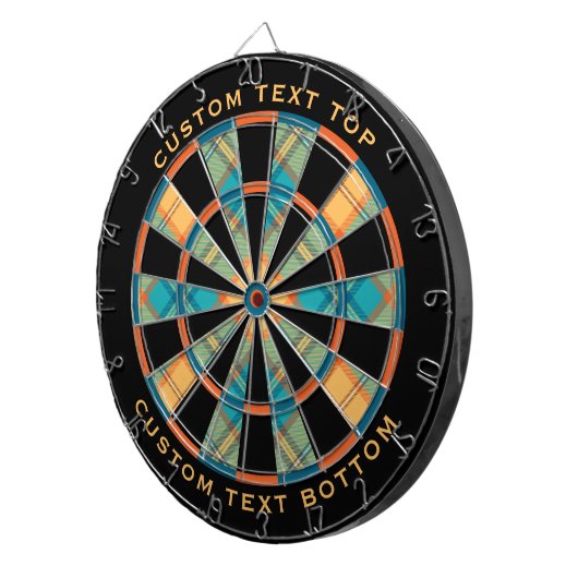 Kingfisher Tartan Dart Board Dartbord (Voorkant Rechts)