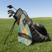 Kingfisher Tartan Golf Towel Golfhanddoek (Groen)