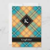Kingfisher Tartan Kaart (Voorkant)