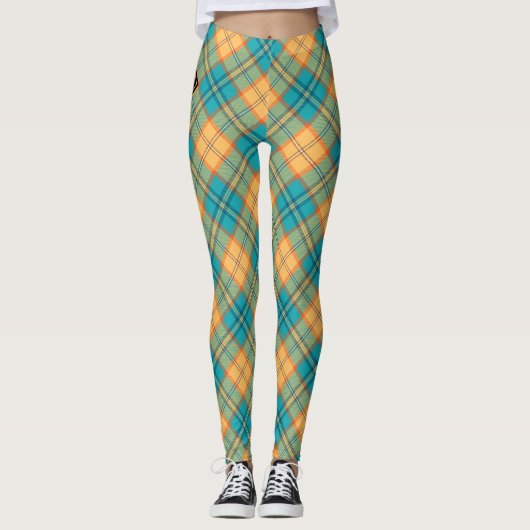 Kingfisher Tartan Leggings (Voorkant)