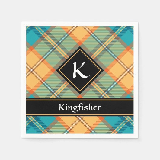 Kingfisher Tartan Napkins Servet (Voorkant)
