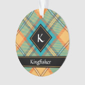 Kingfisher Tartan Ornament (voorkant)
